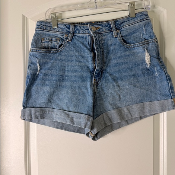 wild fable Pants - Super-High Rise Rolled Cuff Jean Shorts by Wild Fable Size 8R